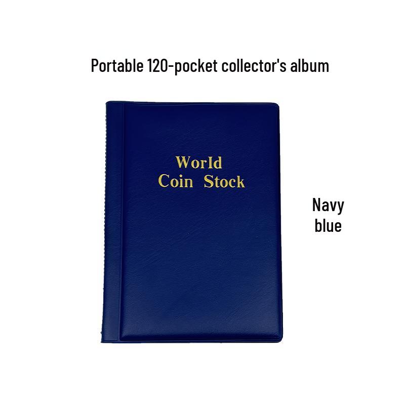 120-Pocket Coin & Banknote Album for Collectors - Store Commemorative, Ancient, and Bronze Coins