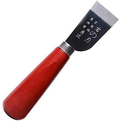 Skiving Knife with Wooden Handle Leather Tool-Knife Leather Craft Cutting Knife with  for Leather Craft Cutting and Trimming