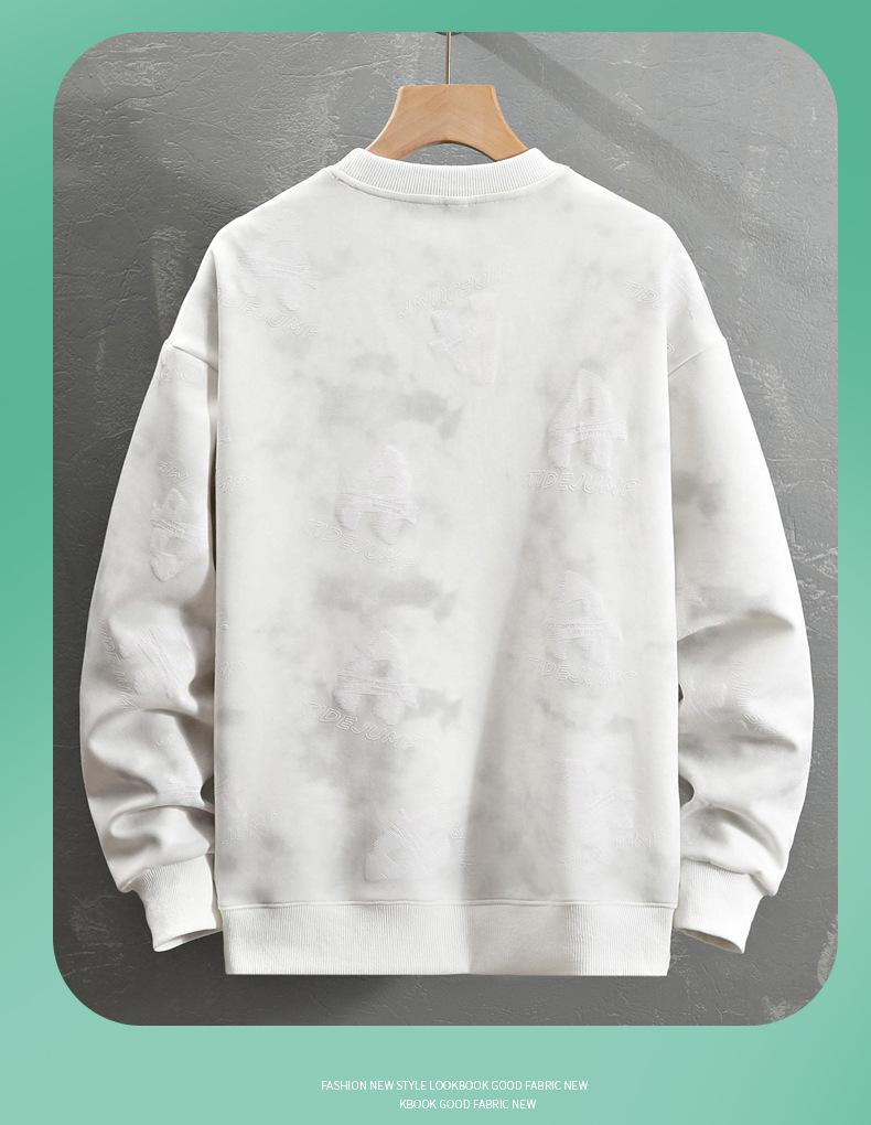 2026 Spring/Autumn Men's Casual Korean Style Round Neck Long Sleeve Hoodie