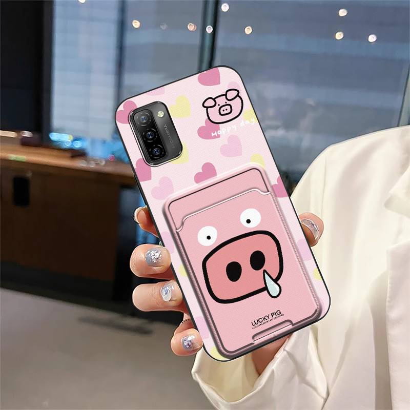 Shockproof Dirt-resistant Phone Case For Ulefone Note12P Soft case Cartoon Card slot Fashion Design Silicone TPU Cover