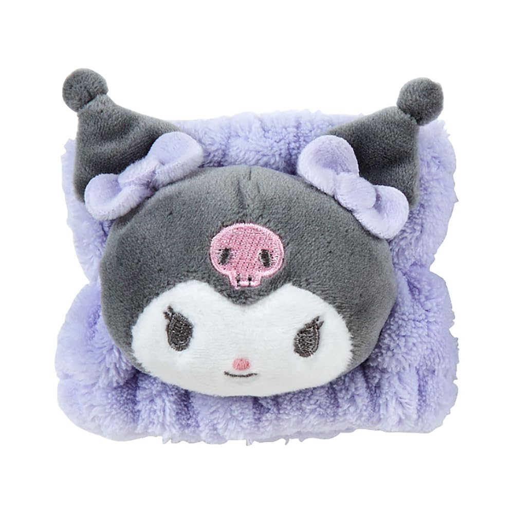 Sanrio armbåndsett med 2 ansiktsvask mikrofiber vannabsorpsjon Kuromi Kuromi Character 490636 Kuromi-chan