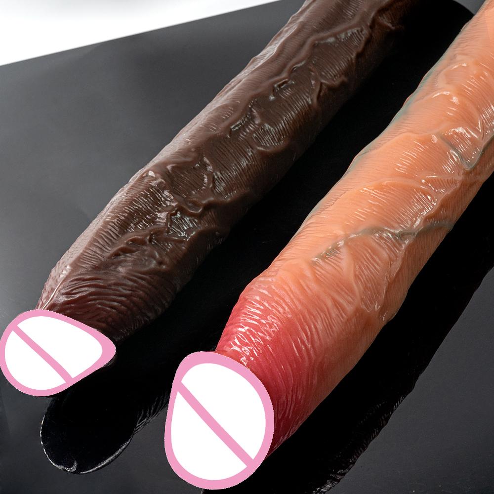 New Super Long Penis Soft Silicone Dildo Butt Plug Prostate Massager Huge Vagina Anal Dildo Suction Cup Adult Sex Toys for Unisex Clitoral Stimulation