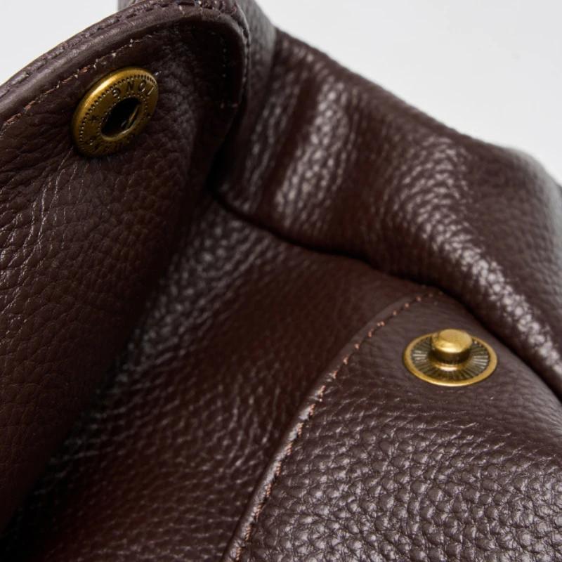 Women's Large Capacity Tote Bag | Premium Top-Grain Leather Shoulder Bag Work Commute Purse Minimalist European Style Handbag