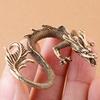 Brass Dragon Figurine Desktop Home Tea Pet Best Gift Wealth Cabinet Ornaments Decoration Figurine Brass Dragon Miniatures