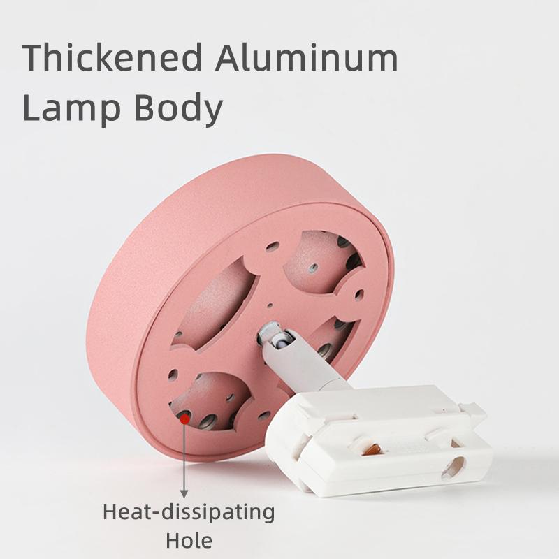 18W/24W Modern LED Track Lamp Macaron COB Aluminum Ceiling Rail Spotlight Living Room Home Fill Track Lighting Fixture AC220V