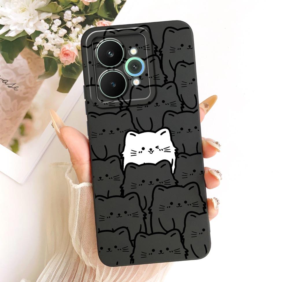 Cover For Realme 15 Pro Casing RMX5101 Silicone Luxury Fashion Flowers Kawaii Cute Painted Shockproof Phone Case