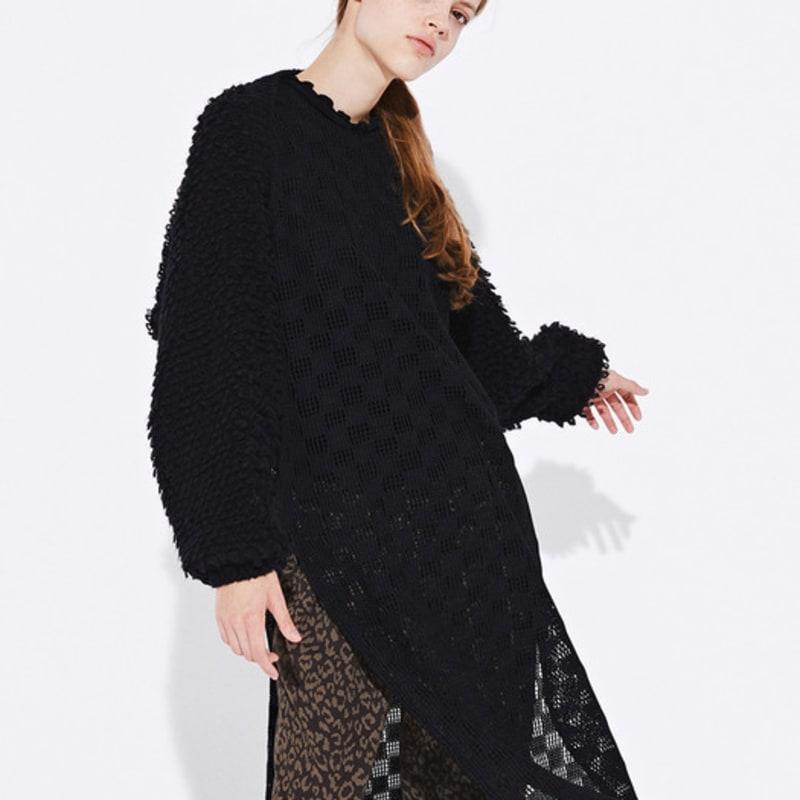 QUAFE ALPACA MUFFLER BOLERO_Black