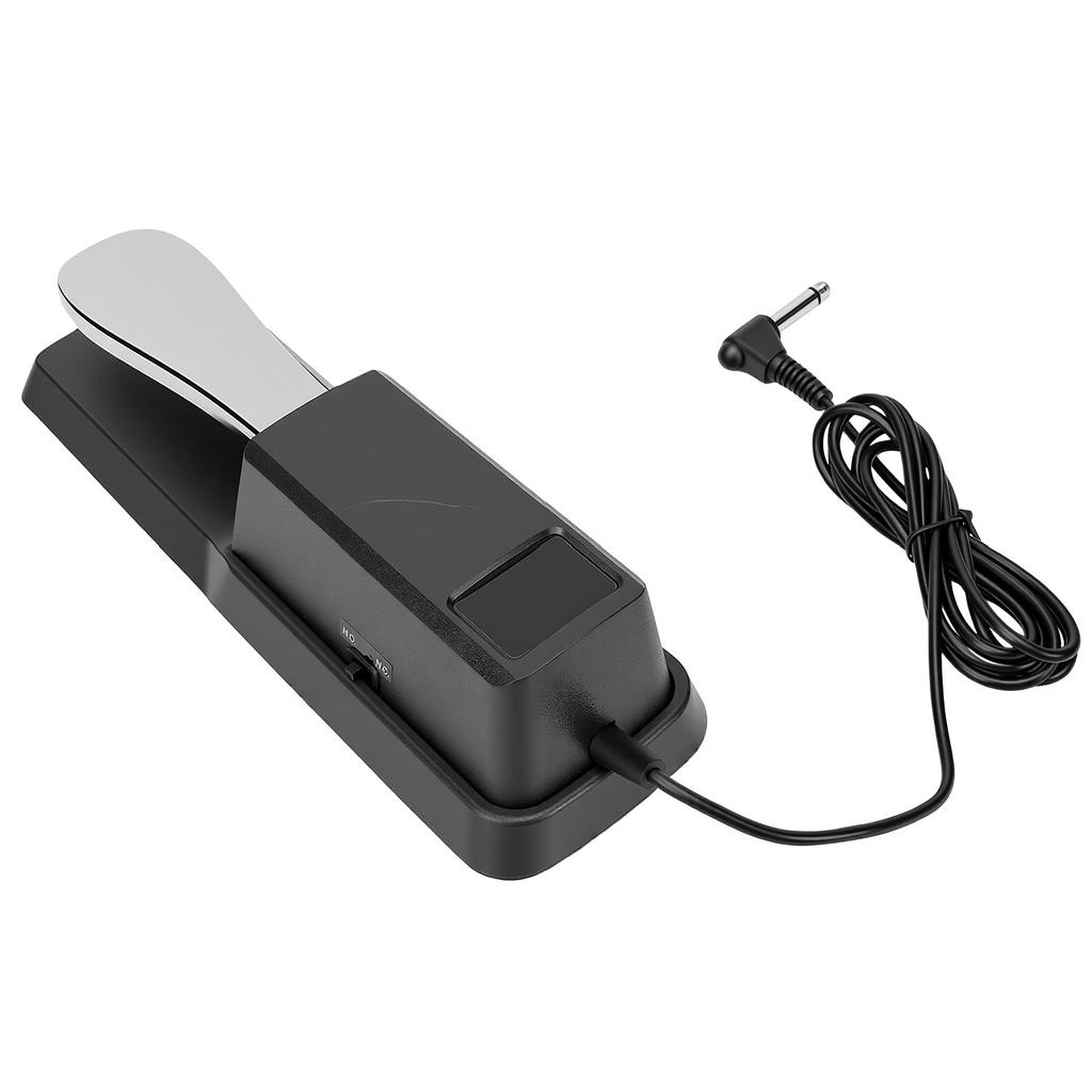 Sustain Pedal Quick Response Noise Reduction Universal Non Slip Base Keyboard Damper Pedal Silver