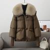 Giacca Corta Larga da Donna Invernale Parka Cappotto Moda Coreana Femminile Cappotto Caldo Ultraleggero