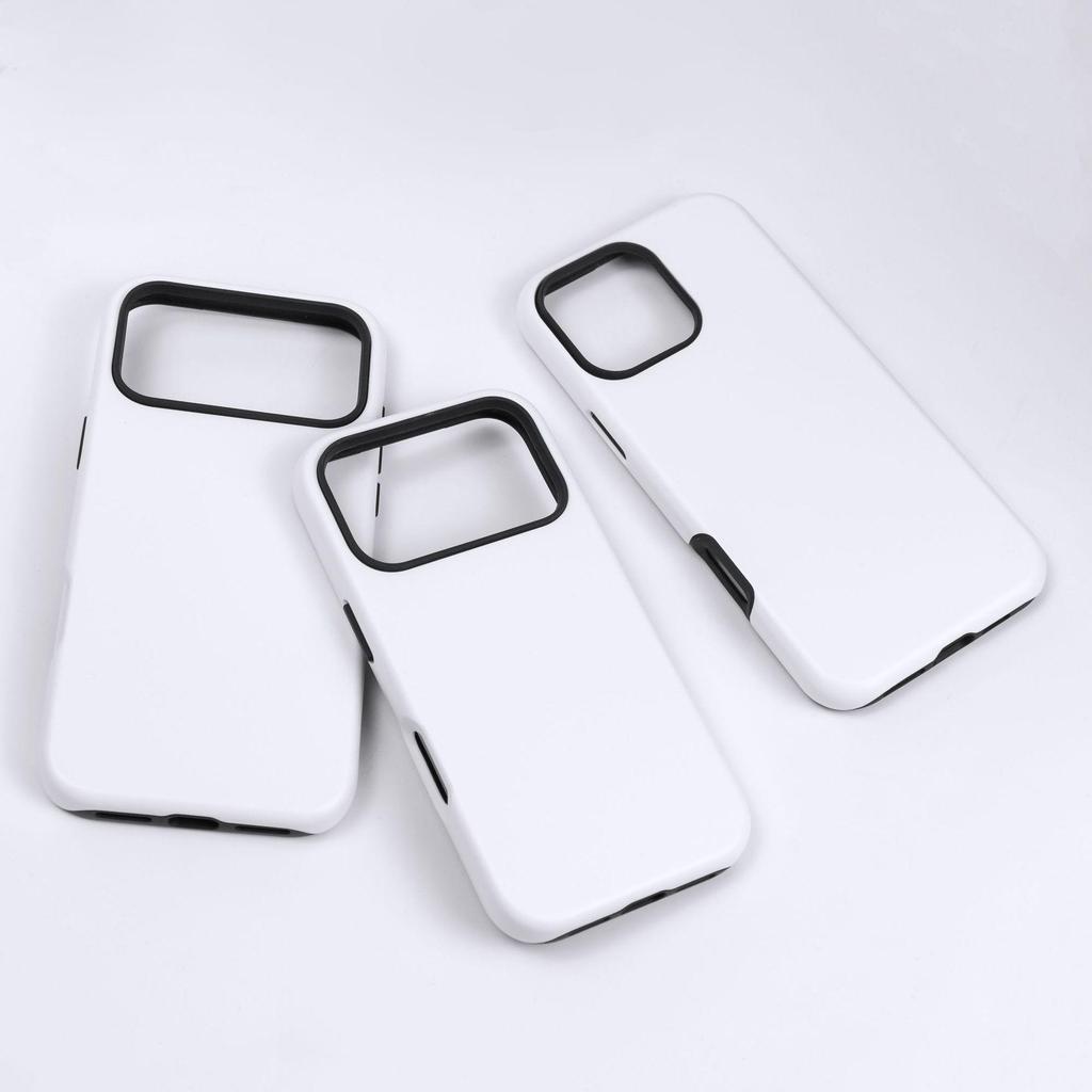 Two-in-One Frosted Coating Film Case for Apple 16 Round Edge 17P Phone