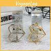 Circular Heartshaped Square Buckle Transparent Resin Belt Porous Womens Belt