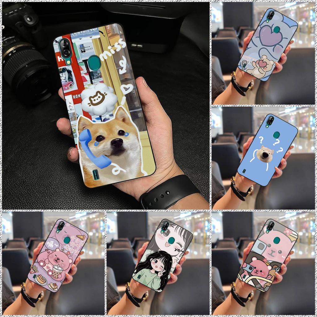 Soft case Anti-dust Phone Case For Blackview A60 Pro Protective Couple TPU Graffiti Back Cover Cute Fashion Design