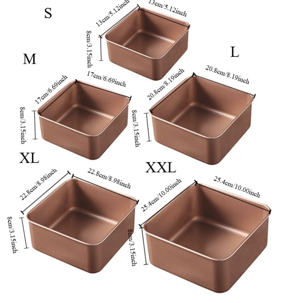 Non-Stick Cake Mold Deepen Baking Tray Multifunctional Square Bread Baking Pan Kitchen