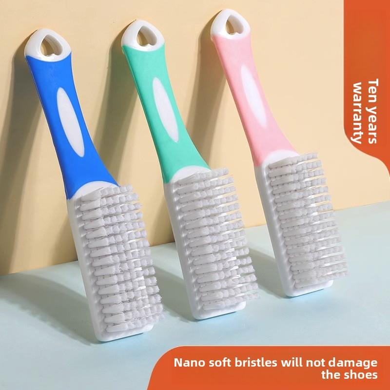 Multifunctional Soft Bristle Shoe Brush for Household Use