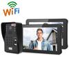 9in Video Doorphone Wired Wifi 2 Monitors Fingerprint Password IC Card Remote Access Control