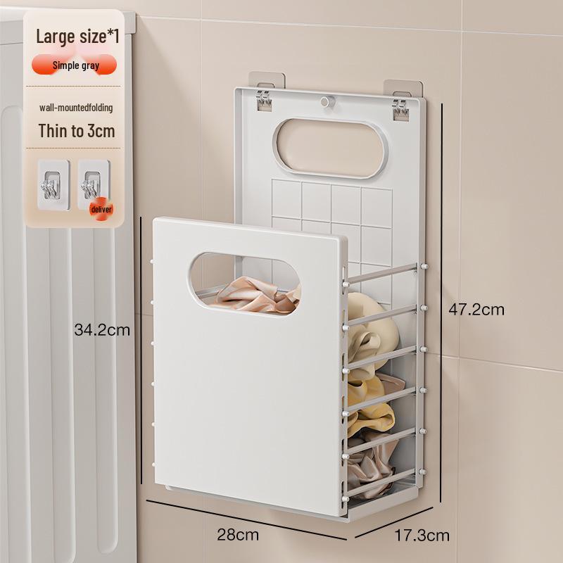 

Foldable Bathroom Laundry Basket for Clothes Storage