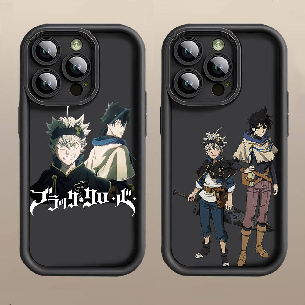 D-54 Black Clover  Case for iPhone 15 14 13 12 8 Plus Samsung S24 S23 Ultra A04S A05S Huawei P40 P50 P60 Nova 11 Pro Max OPPO A17K Reno 10