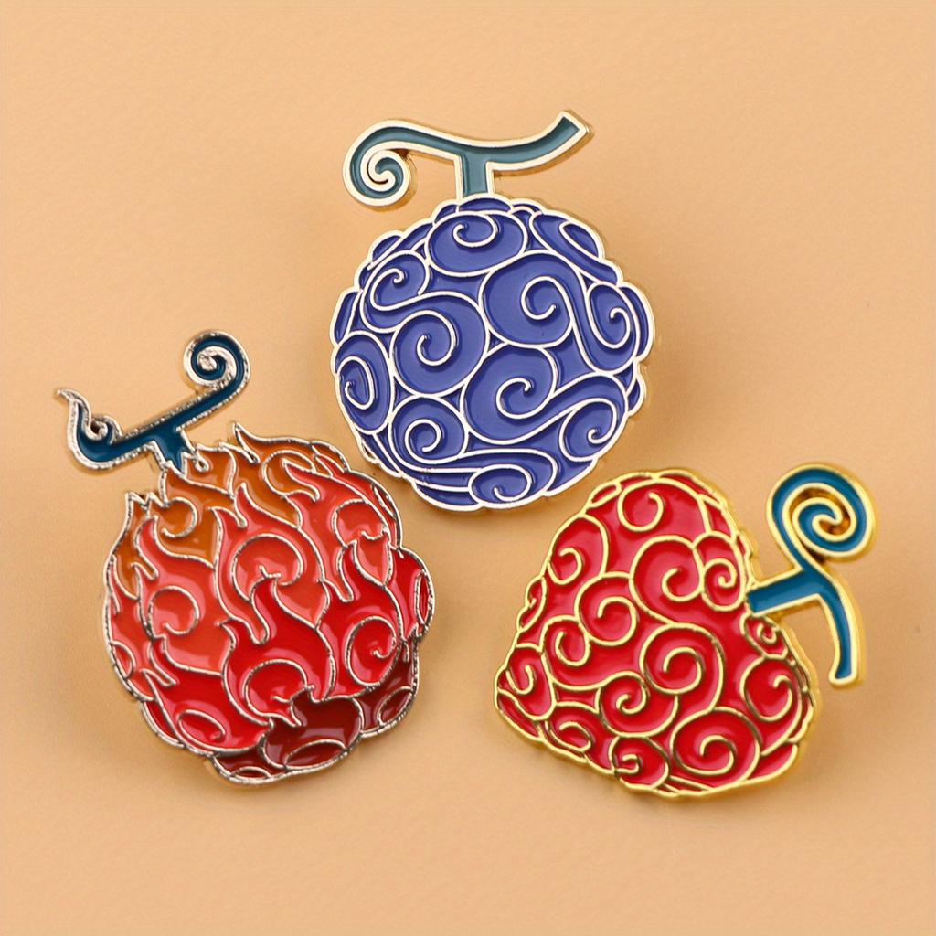 Anime Fruit Brooch Badge, Backpack Clothing Decoration Accessories, Creative Pin Style Pendant, Cute and Versatile Accessories