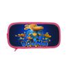 Dog Mans Cat Cartoon School Pen Bag With Durable Polyester For Elementary Students