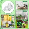 50 Pack 4/6/8/10/12 Inch Plant Saucer Clear Plastic Plant Trays Round Plant Water Tray Flower Pot Saucers Drip Plate Dish for Indoor Outdoor Garden