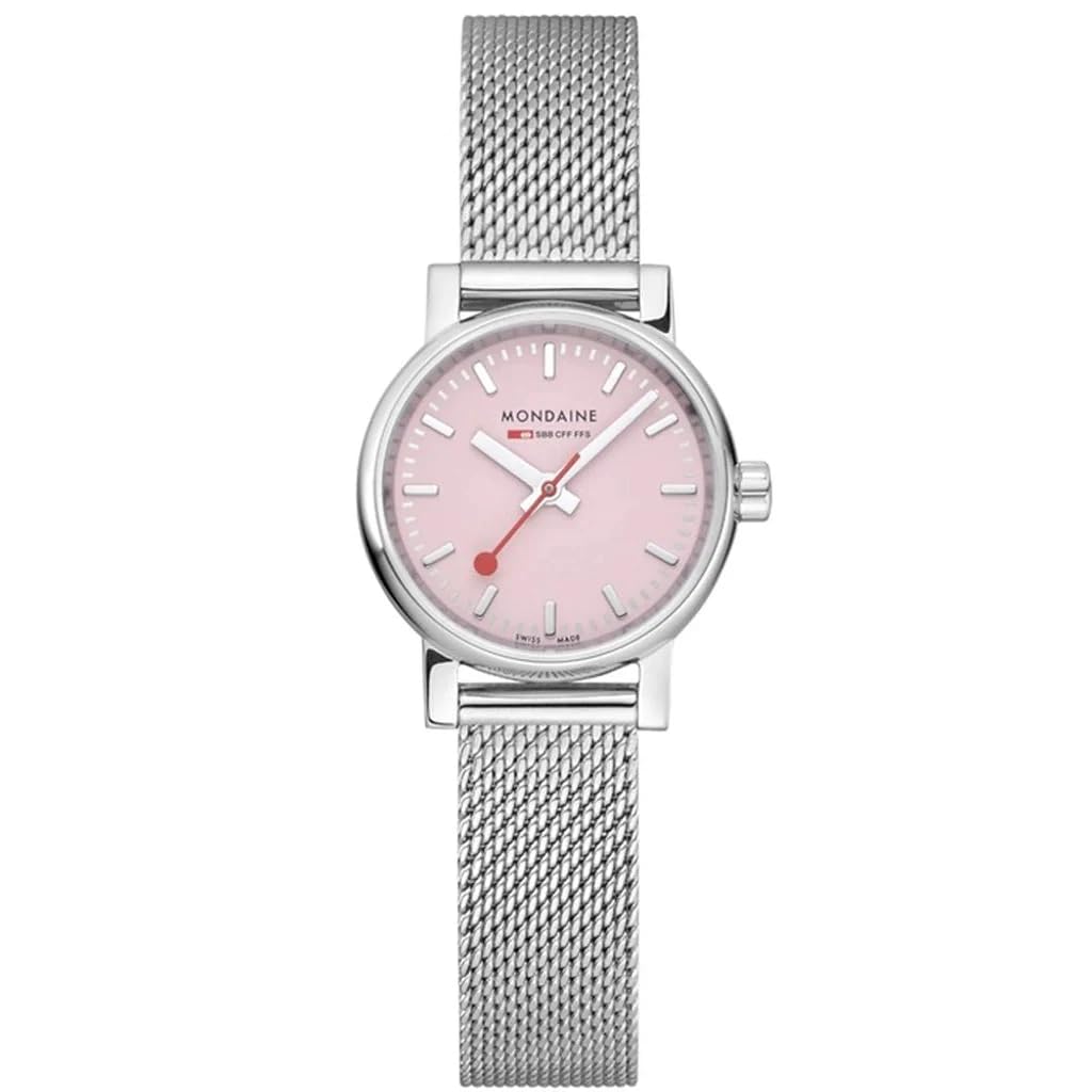 Mondaine Evo2 Analogowy wyświetlacz kwarcowy Stolik ze stali nierdzewnej (Mondaine) Damskie MSE.26130.SM [Produkt]