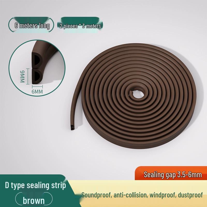 Těsnící lišta okna typu O z voděodolného a zvukotěsného UPVC pro dovnitř otevíraná okna