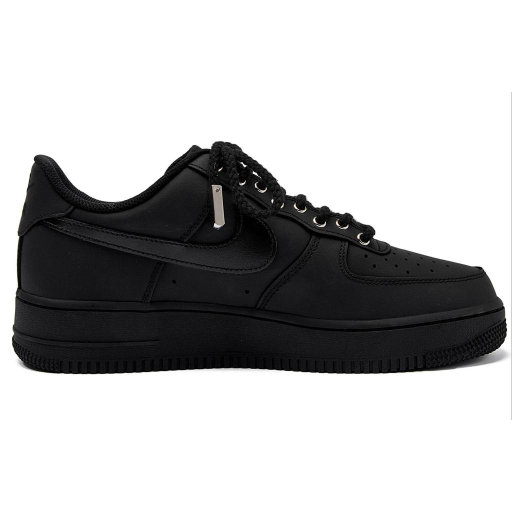 Nike Air Force 1 Low Top Skateboard Shoes Unisex Matte Black CW2288-001(Team55-SWOOSH)