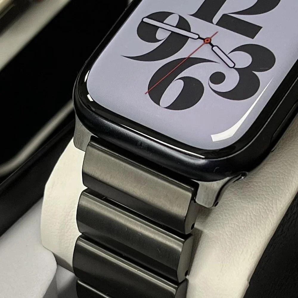 Connettore Adattatore in Titanio di Lusso per Apple Watch Ultra 49mm 8 7 6 5 4 Cinturino 42mm 44mm per iwatch serie 8 45mm Accessori Cinturino