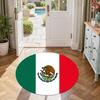 Flag Round Area Rug Suitable for Game Room Dining Room Balcony Dormitory Anti-slip Round Rug Decorate Offices Spiritual Gift