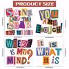 4Pcs 4 Styles Plastic Heat Transfer Film Logo Stickers Set for DIY T-Shirt Word 250x230~250mm