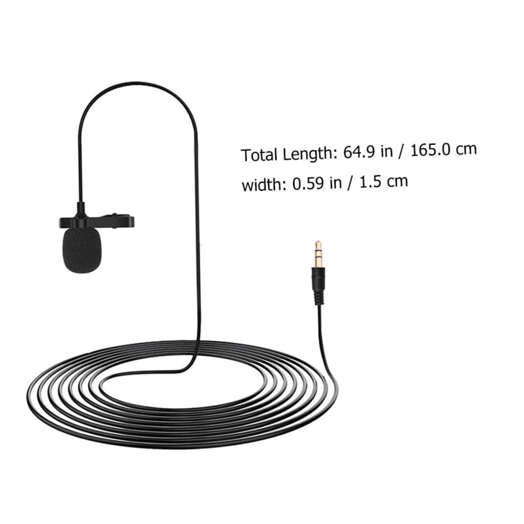 Microfon Lavalier HOMSFOU, Microfon de înregistrare, Microfon de conferință, Microfon pentru cameră gimbal, Microfon condensator 35mm, Microfon cu clips, Live
