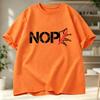 Summer Funny Nope No Kings Unisex Unisex Tshirt Short Sleeve Tee Clothing Casual Hip Hop Streetwear Fashion Trendy Tees Tops