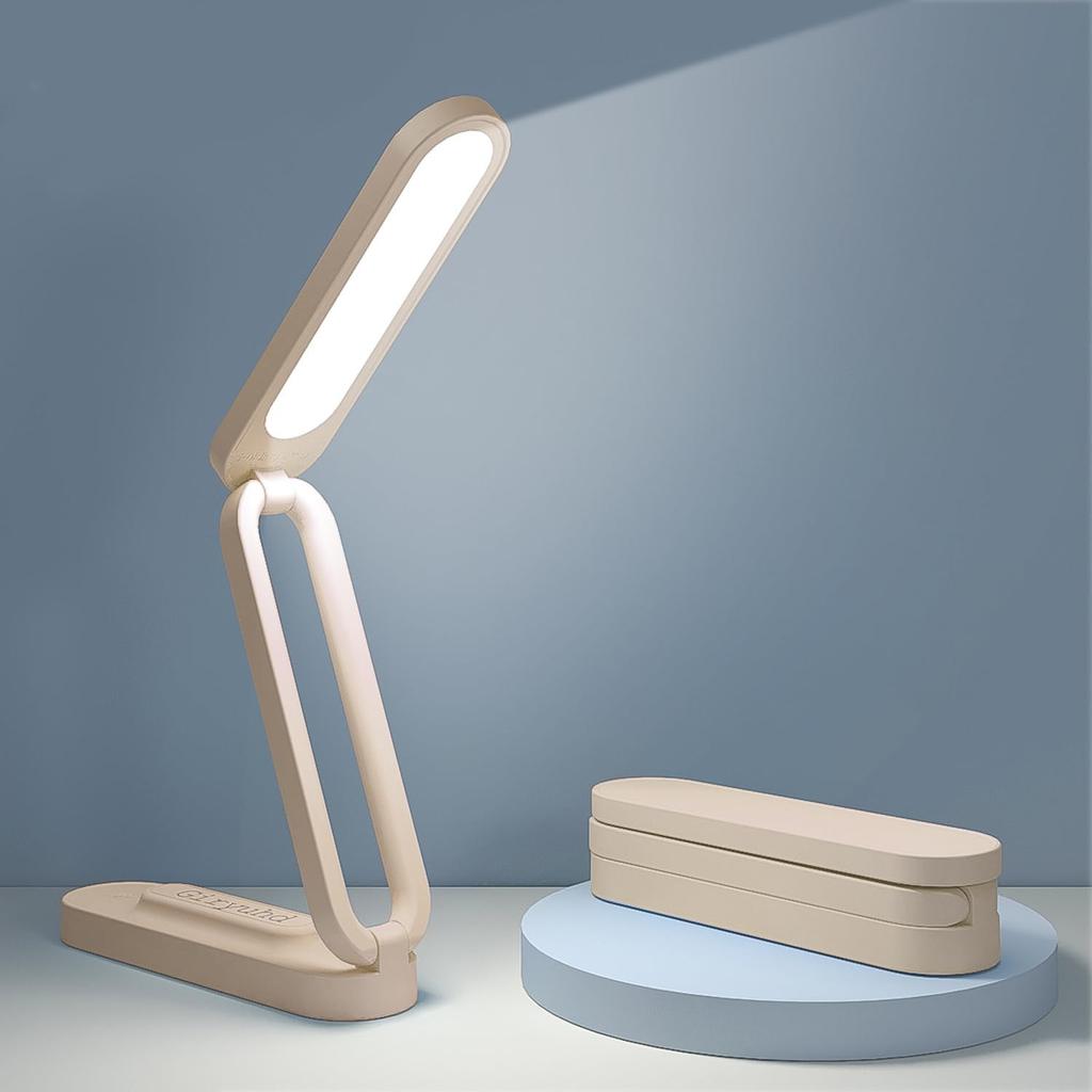 Giryuhd LED Desk Lamp for Office Home & Battery Operated Lamp Rechargeable Lamp Foldable & Portable Light, LED Desk Light Strip, 3 Brightness