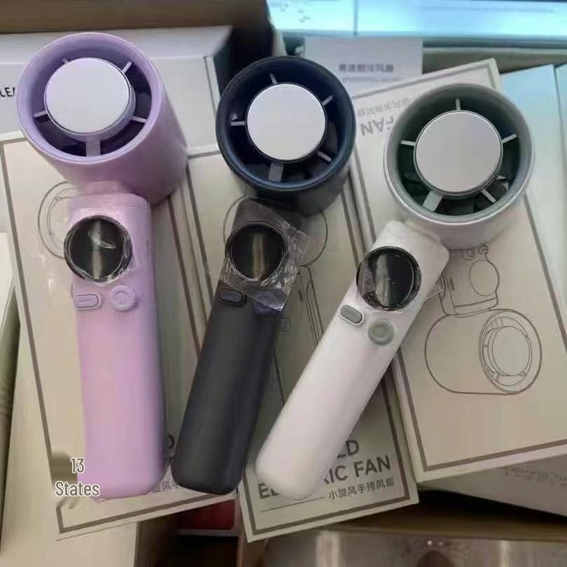 S026 Handheld Mini Fan: 199-Speed Semiconductor Ice Cooling with Digital Display for Outdoor Use