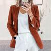 QICED Women's Vintage Casual Solid Color Print Long Sleeve Jackets & Coats Unique design