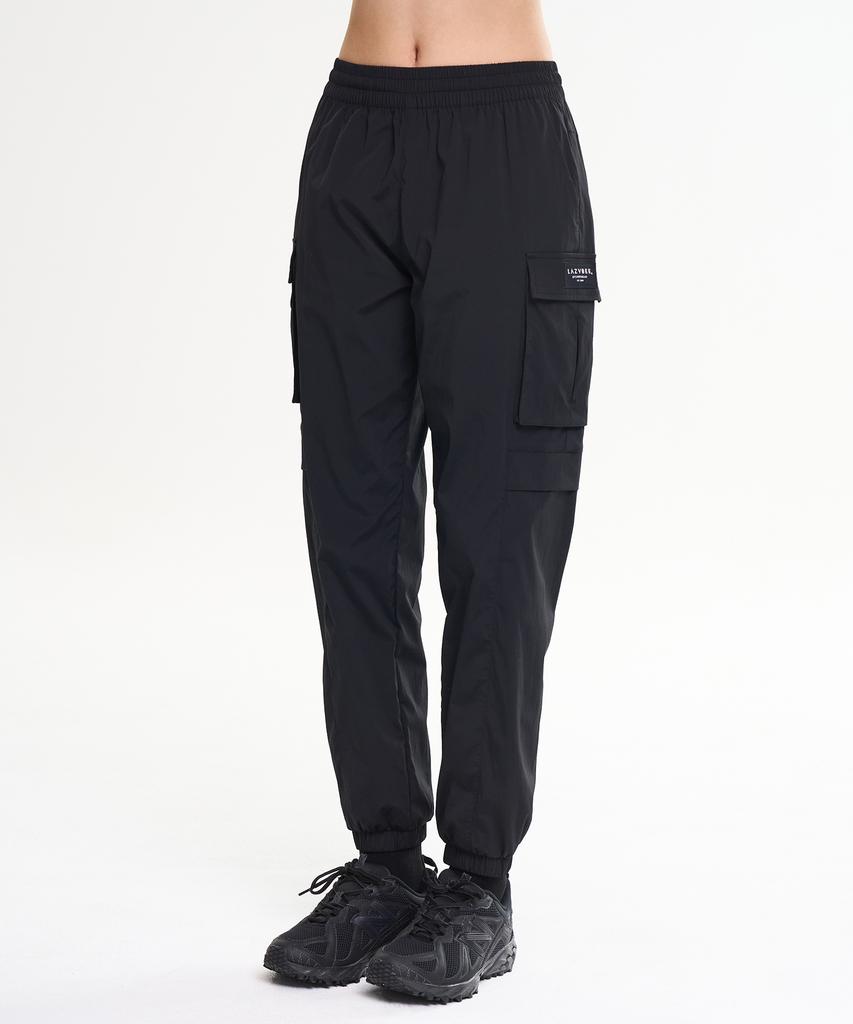 Leijibi Stretch 4-Pocket Cargo Jogger Pants Daily Hiking Workout Sports Pants W Black
