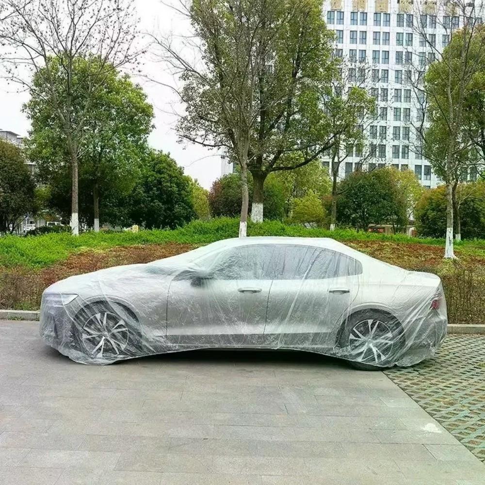 Transparent Exterior Car Cover Dustproof Car Covers Universal Protective Cover  Outdoor