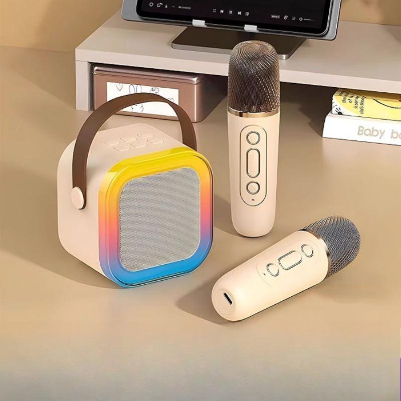K12 Mini Wireless Bluetooth Portable Speaker with Integrated Microphone Home Karaoke System Family Outdoor Audio Device