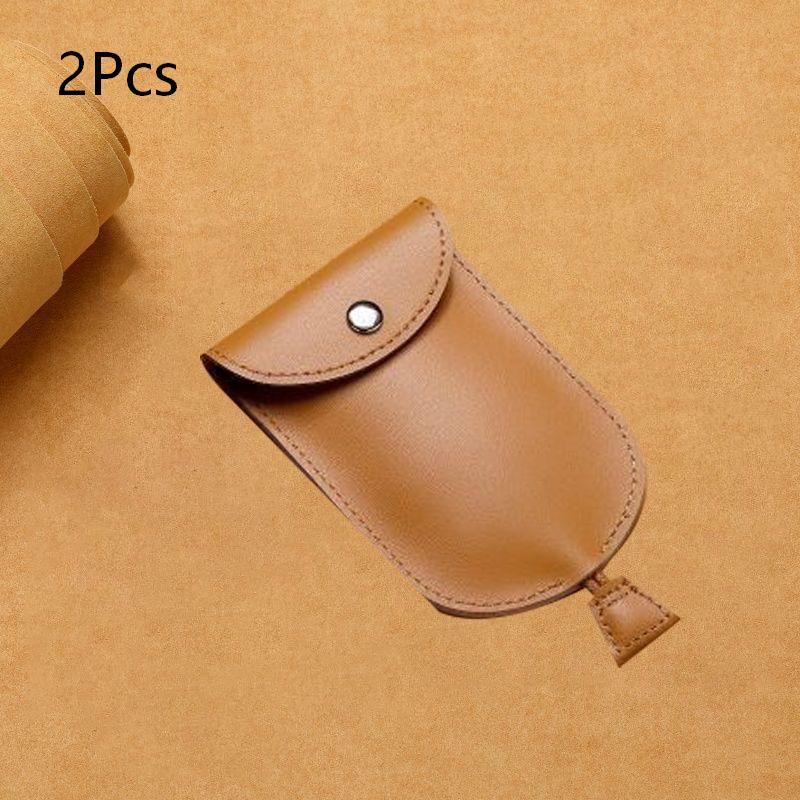Retro Pull Out Key Holder Pu Leather Key Case Portable Keychain Pouch Multi-Functional Mini Coin Purse For Men Women Daily Use