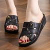 Women's Summer Platform Wedge Heel Non-Slip Mid-Heel Slippers