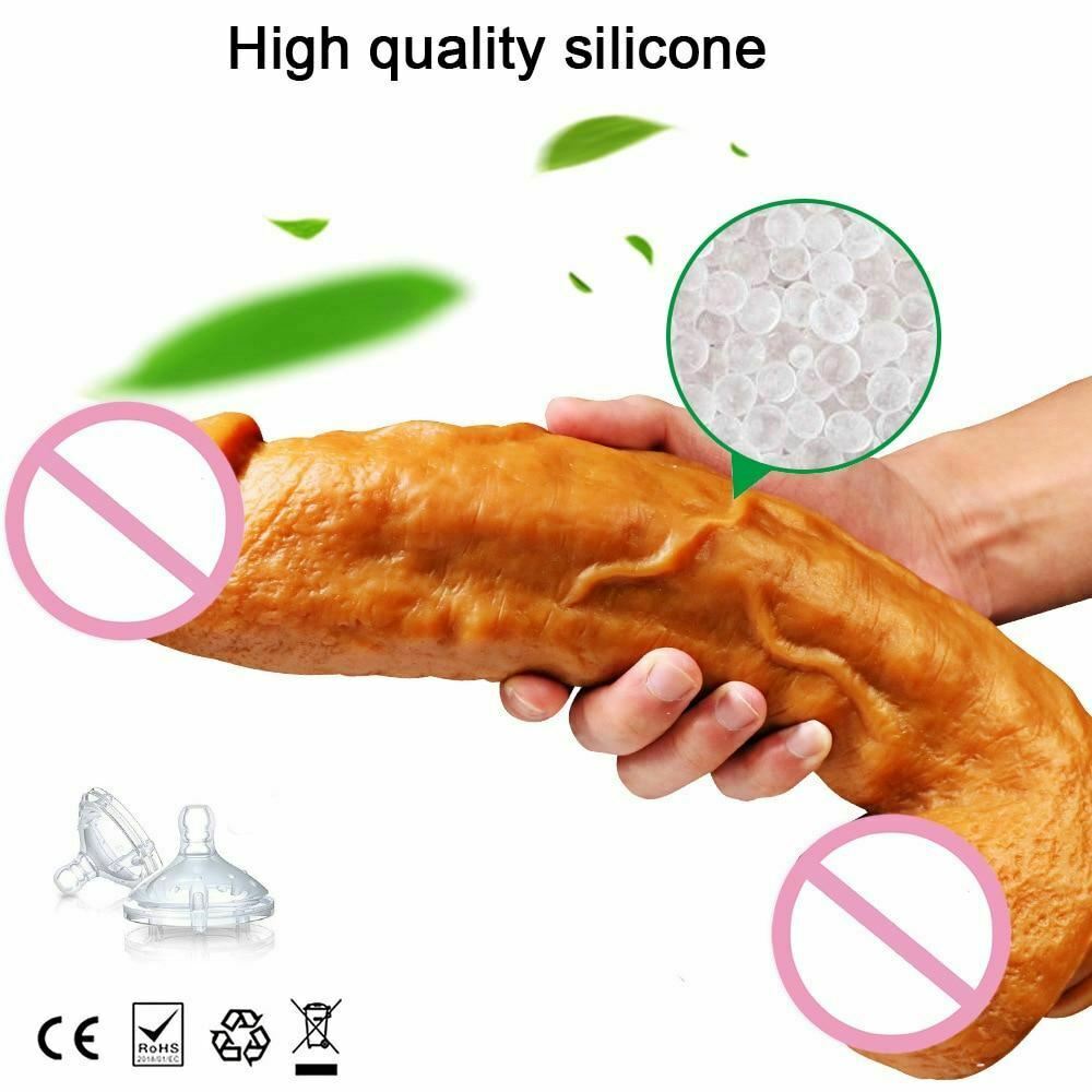 7Cm Thick Soft Flexible Big Liquid Silicone Dildo Sex Toys For Women Large Dildos