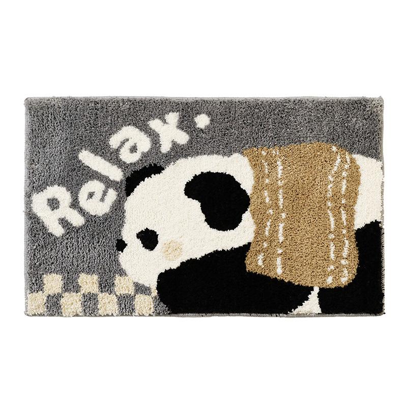 Cartoon Bathroom Carpet Absorbent Soft Floor Mat, Bedroom Bedside Decorative Floor Mat