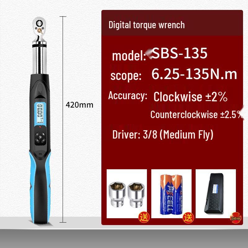 HEMUELE Digital Torque Wrench with Adjustable Torque and Screw Force Test