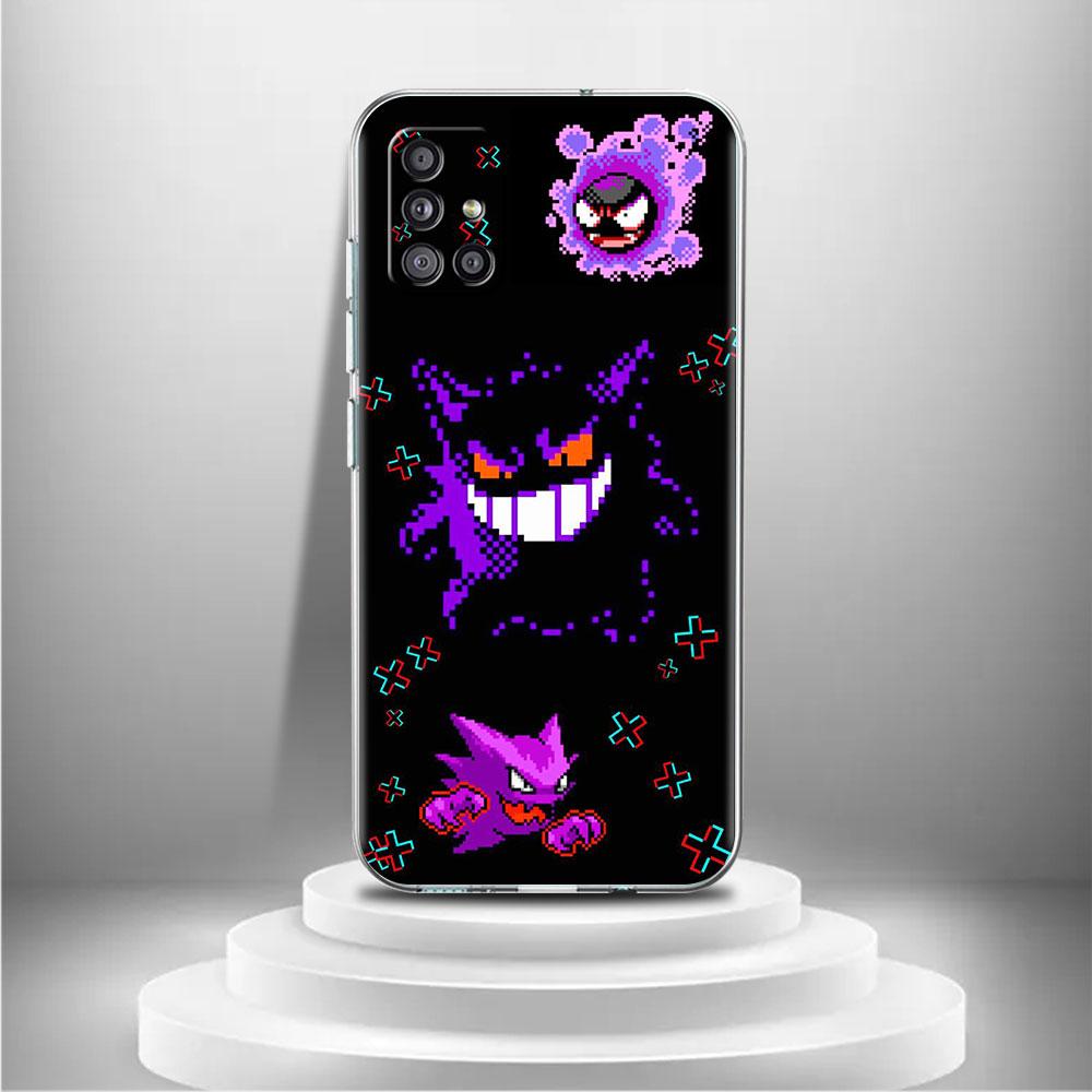 Clear Case For Samsung Galaxy A52 A12 A51 A32 A21s A71 A32 A22 50 A70 A31 A72 5G Phone Cover Anime Pokemon Japan