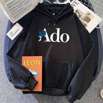 Ado Wish Album Grafische Hoodies Dames/Heren Hooded Sweatshirts Japan Zanger Mode Stijl Bedrukte Kleding
