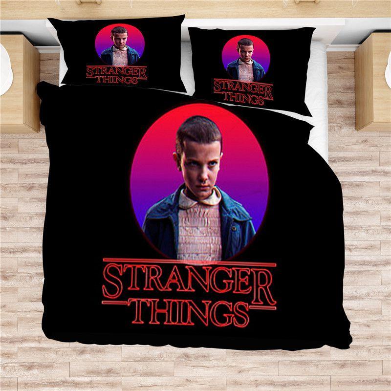 Stranger Things Season 3 Sada povlečení na přikrývku Sada povlaků na polštář UK Single 2PCS