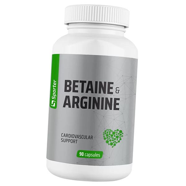 

Бетаргин, Бетаин и Аргинин, Betain and Arginine, Sporter 90капс (72584004) 90caps