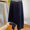 Pantaloni pentru Femei Mărimi Mari Îngroșați Elastici Talie Înaltă Pantaloni Lungi Culoare Solidă Fleece Casual Pantaloni cu Picior Larg