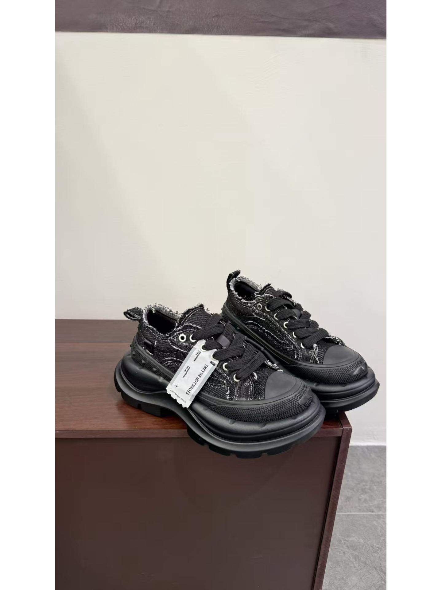 

Женские и мужские парусиновые туфли с увеличением высоты на 6 см - Модные, на толстой подошве, повседневные кроссовки с цветными блоками 39