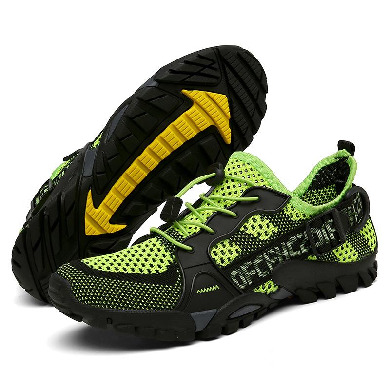 Hollow creek shoes large size outdoor hiking wading shoes casual non-slip men's spot 2025